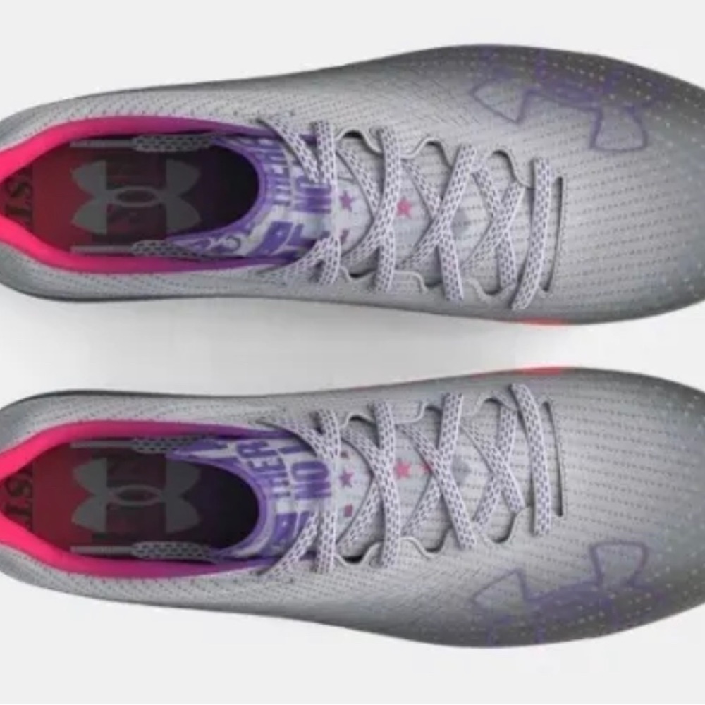 Under Armour BLUR SMOKE MC 'HALO GREY METALLIC ORE' Size 7.5 Women’s 3025123-100 - Picture 2 of 5